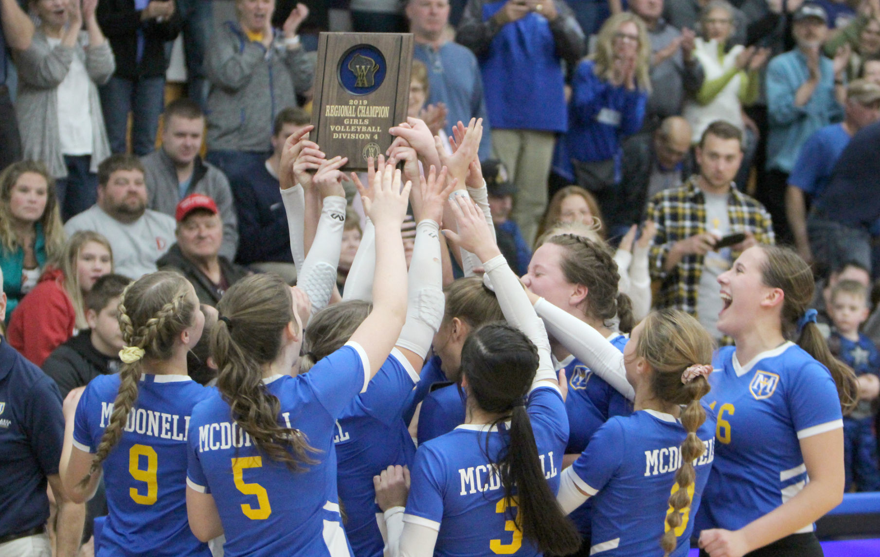 Eau Claire Immanuel Lutheran at McDonell volleyball 10-26-19